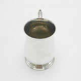 George II Sterling Silver Scrolled Baluster Tankard Antique 1756 London