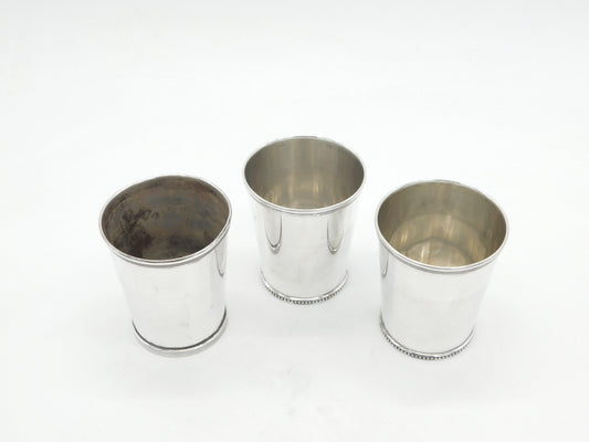 19th Century American Sterling Silver Set of Beakers William Kendrick c1840 (Louisville)