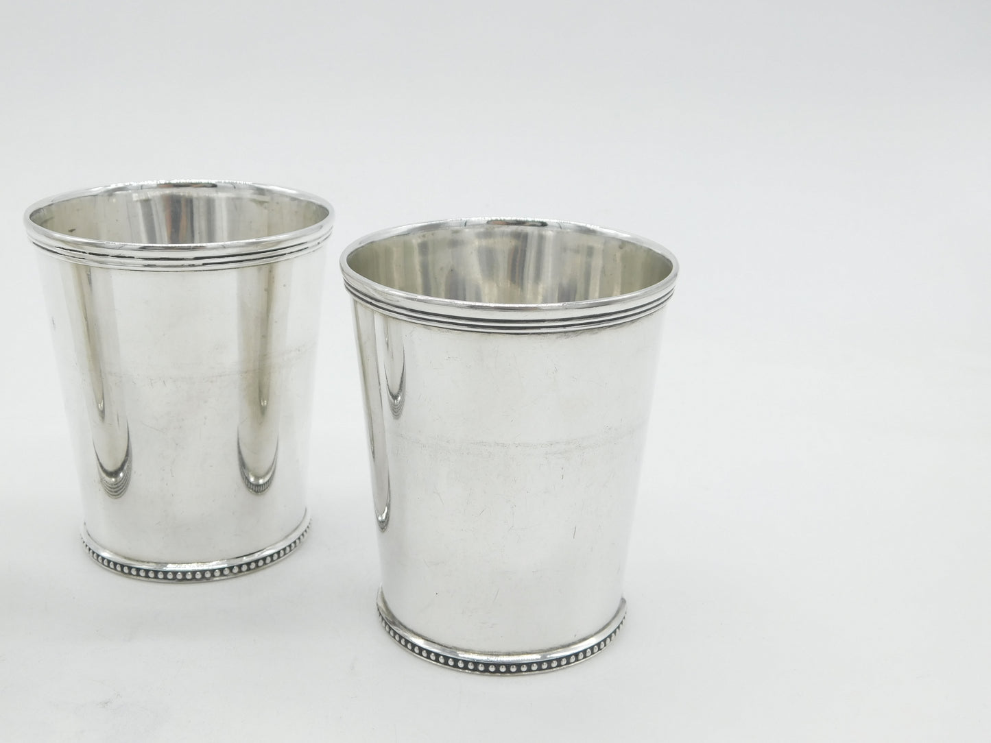 19th Century American Sterling Silver Set of Beakers William Kendrick c1840 (Louisville)