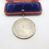 King George III .925 Silver Crown Coin Antique 1820 Fair-Worn Condition