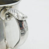 George II Sterling Silver Scrolled Baluster Tankard Antique 1756 London