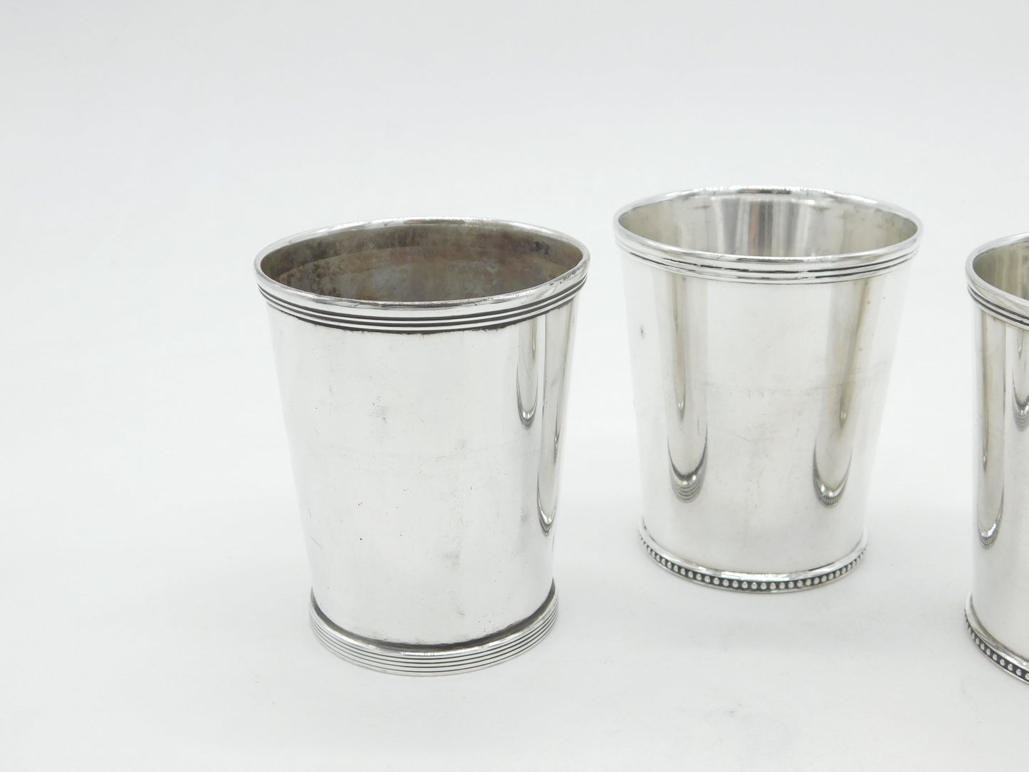 19th Century American Sterling Silver Set of Beakers William Kendrick c1840 (Louisville)