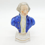 19th Century Staffordshire George Washington Bust Figurine Antique c1860