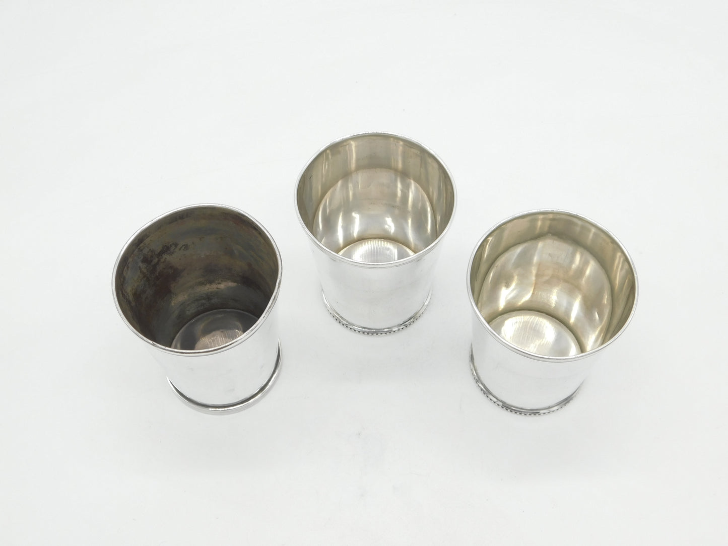 19th Century American Sterling Silver Set of Beakers William Kendrick c1840 (Louisville)