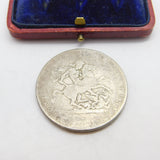 King George III .925 Silver Crown Coin Antique 1820 Fair-Worn Condition