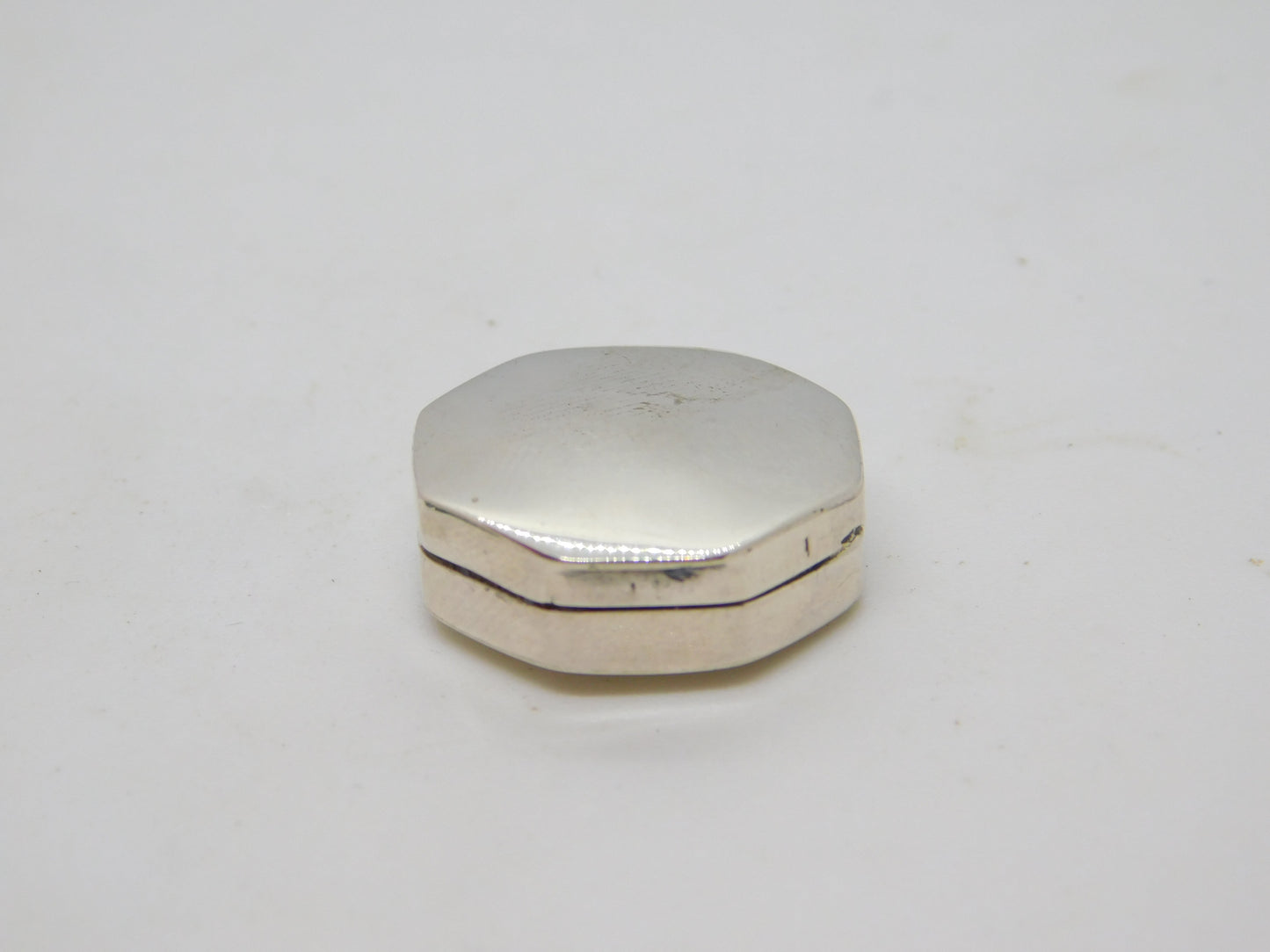 George III Sterling Silver Octagonal Vinaigrette Antique 1800 Birmingham