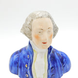19th Century Staffordshire George Washington Bust Figurine Antique c1860