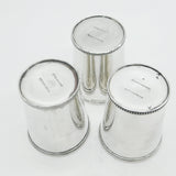 19th Century American Sterling Silver Set of Beakers William Kendrick c1840 (Louisville)