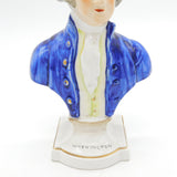 19th Century Staffordshire George Washington Bust Figurine Antique c1860