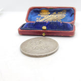 King George III .925 Silver Crown Coin Antique 1820 Fair-Worn Condition