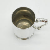 George II Sterling Silver Scrolled Baluster Tankard Antique 1756 London