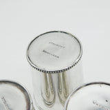 19th Century American Sterling Silver Set of Beakers William Kendrick c1840 (Louisville)