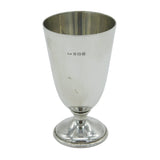 Sterling Silver Fluted Wine Goblet Antique 1936 Birmingham Art Deco