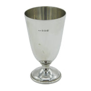 Sterling Silver Fluted Wine Goblet Antique 1936 Birmingham Art Deco