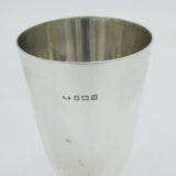 Sterling Silver Fluted Wine Goblet Antique 1936 Birmingham Art Deco