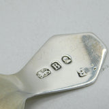 George III Sterling Silver Dotted Edge Tea Caddy Spoon Antique 1797 London
