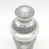 20th Century Burmese Sterling Silver Farm Pattern Cocktail Shaker Antique c1920