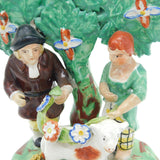 19th Century Staffordshire Tenderness Bocage Figure Group by Walton Antique