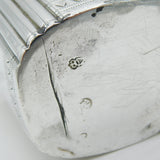 Early Irish George II Sterling Silver Crested Cream Jug Antique 1736 Dublin