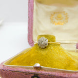 Victorian 18ct Yellow Gold & Diamond Set Daisy Flower Ring Antique c1880