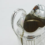 Early Irish George II Sterling Silver Crested Cream Jug Antique 1736 Dublin