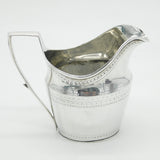 George III Sterling Silver Floral Pattern Cream Jug Antique 1804 London
