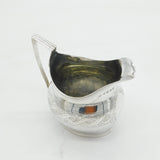 George III Sterling Silver Bright Cut Cream Jug Antique 1804 London