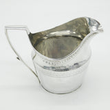 George III Sterling Silver Floral Pattern Cream Jug Antique 1804 London
