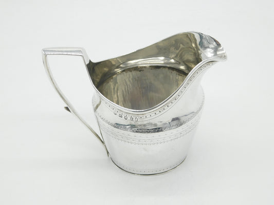 George III Sterling Silver Floral Pattern Cream Jug Antique 1804 London