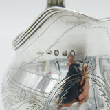 George III Sterling Silver Bright Cut Cream Jug Antique 1804 London