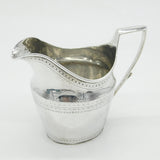 George III Sterling Silver Floral Pattern Cream Jug Antique 1804 London