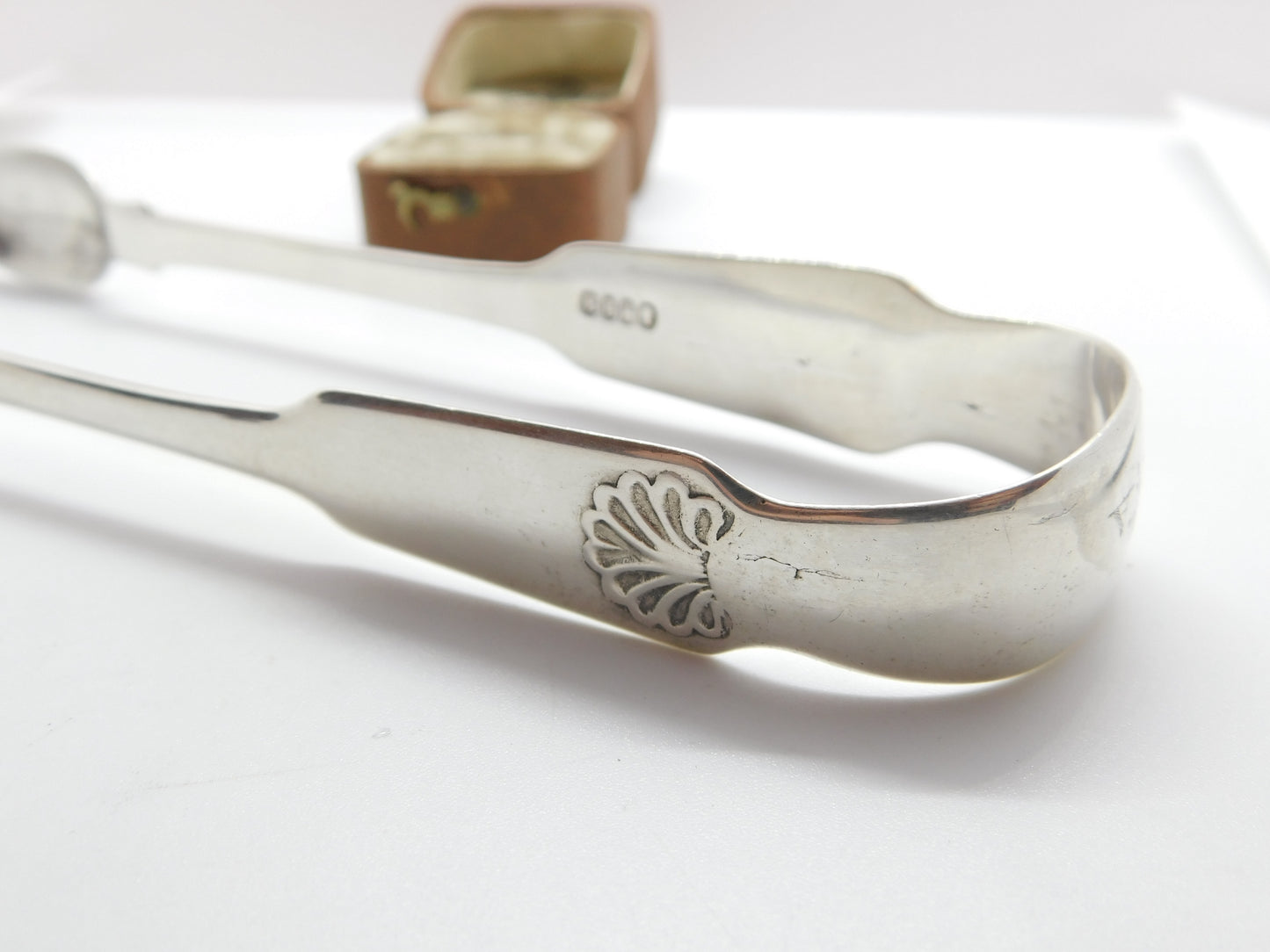 Irish Sterling Silver Kings Pattern Sugar Tongs 1822 Dublin Antique James Brady