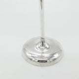 Large .900 Silver Flower Form Rose Stem Vase Vintage c1970