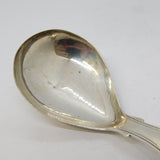 Victorian Sterling Silver Kings Pattern Tea Caddy Spoon Antique 1845 Birmingham