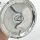 Large .900 Silver Flower Form Rose Stem Vase Vintage c1970