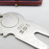 Sterling Silver Golf Putting Marker Keyring Vintage 1995 Birmingham