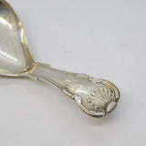 Victorian Sterling Silver Kings Pattern Tea Caddy Spoon Antique 1845 Birmingham