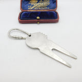 Sterling Silver Golf Putting Marker Keyring Vintage 1995 Birmingham
