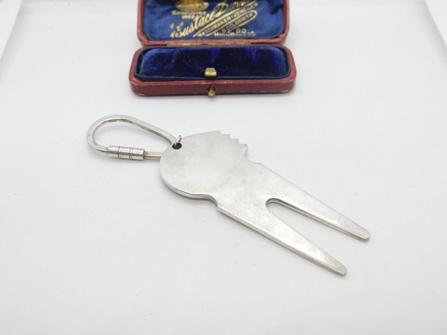 Sterling Silver Golf Putting Marker Keyring Vintage 1995 Birmingham