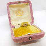 9ct Yellow Gold Art Nouveau Style Floral Diamond Set Ring Vintage London