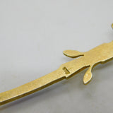 Egyptian .800 Silver Gilt Enamel Mummy Locket Sugar Spoon Antique c1920
