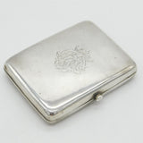 Edwardian Sterling Silver Combination Cigarette & Vesta Case Antique 1903 London