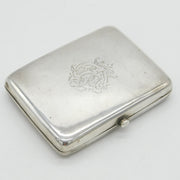 Edwardian Sterling Silver Combination Cigarette & Vesta Case Antique 1903 London