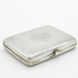 Edwardian Sterling Silver Combination Cigarette & Vesta Case Antique 1903 London