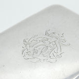 Edwardian Sterling Silver Combination Cigarette & Vesta Case Antique 1903 London