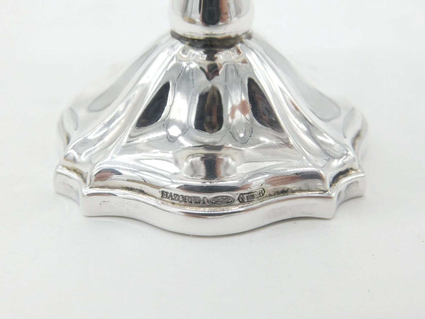 Hazorfim Judaica Sterling Silver Fluted Pattern Spice Besamim Vintage c1970