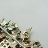 Sterling Silver, Ruby, Spinel & Enamel City of London Brooch Vintage 1995 London