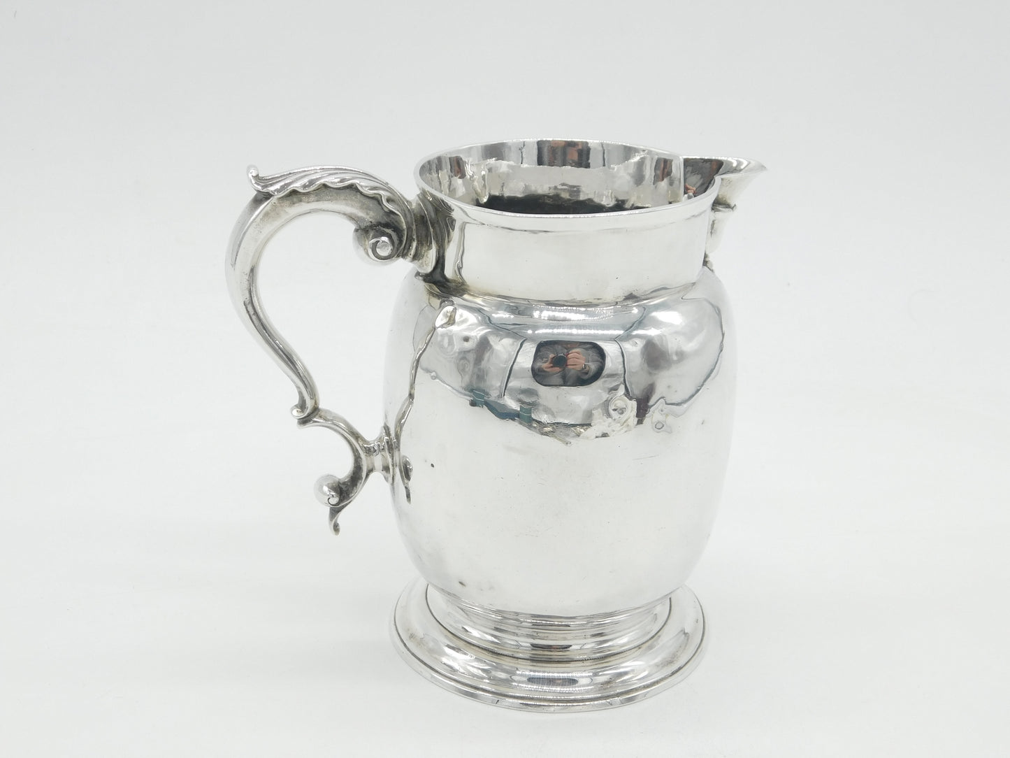 George III Sterling Silver Water Jug Antique 1770 London William Grundy