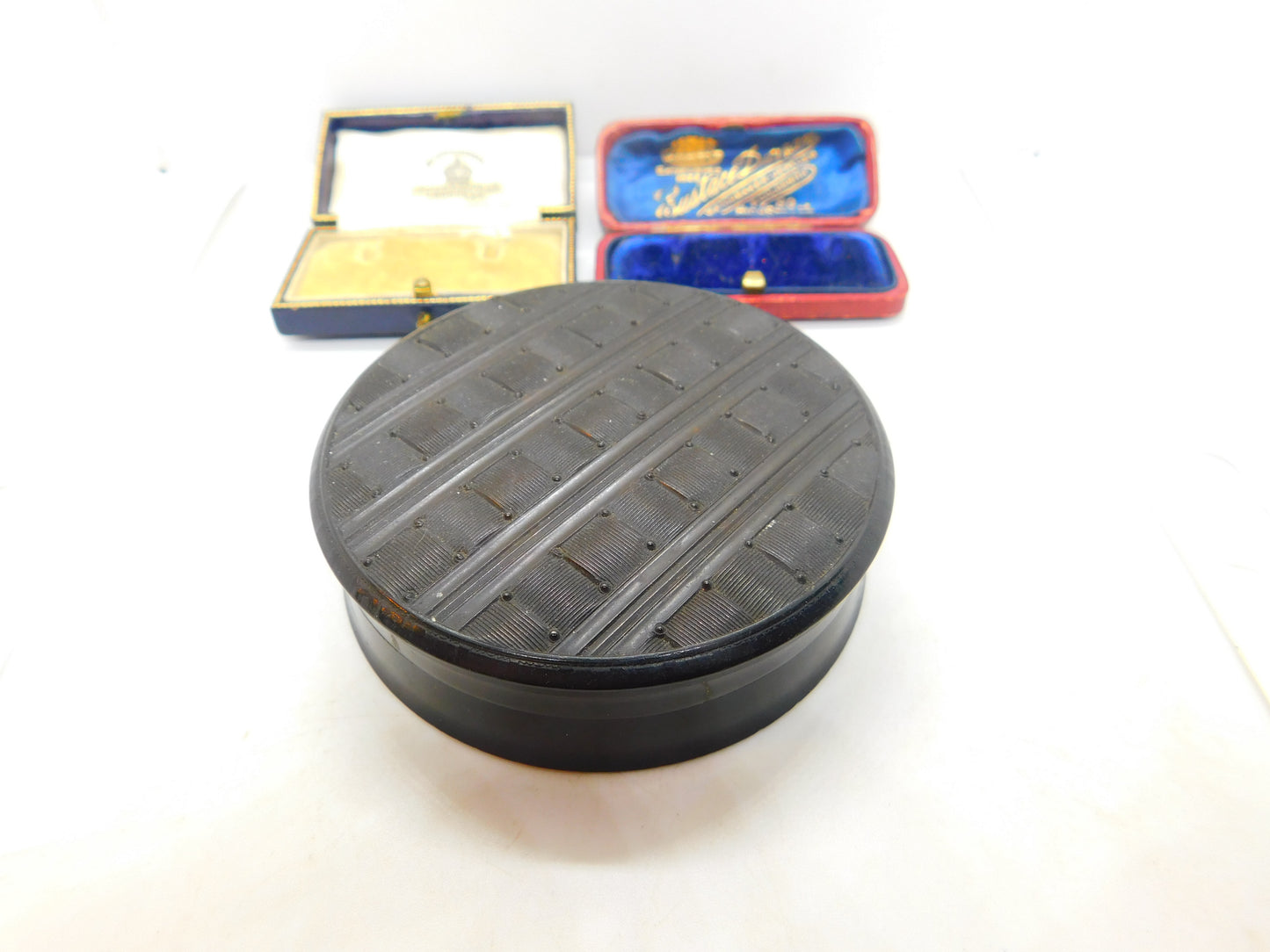 Scarce Snuff Box Pressed Tortoiseshell Antique Georgian c1790