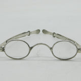 George III Sterling Silver Adjustable Wig Spectacles Antique c1820 Birmingham